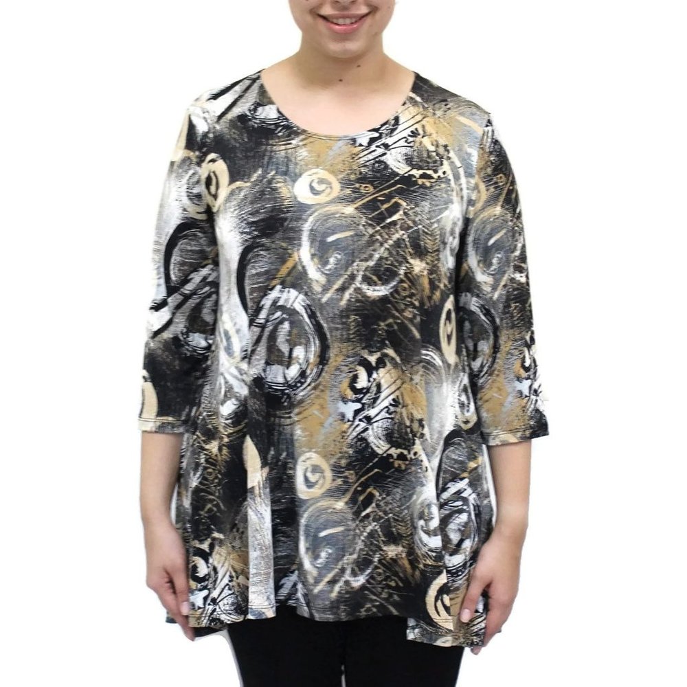Caribe Swirls Swing Tunic